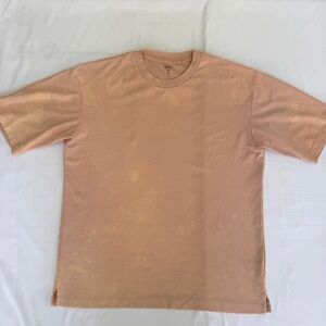 GU Men's Large Peach Dry Wide T-Shirt Short Sleeve Performance Material